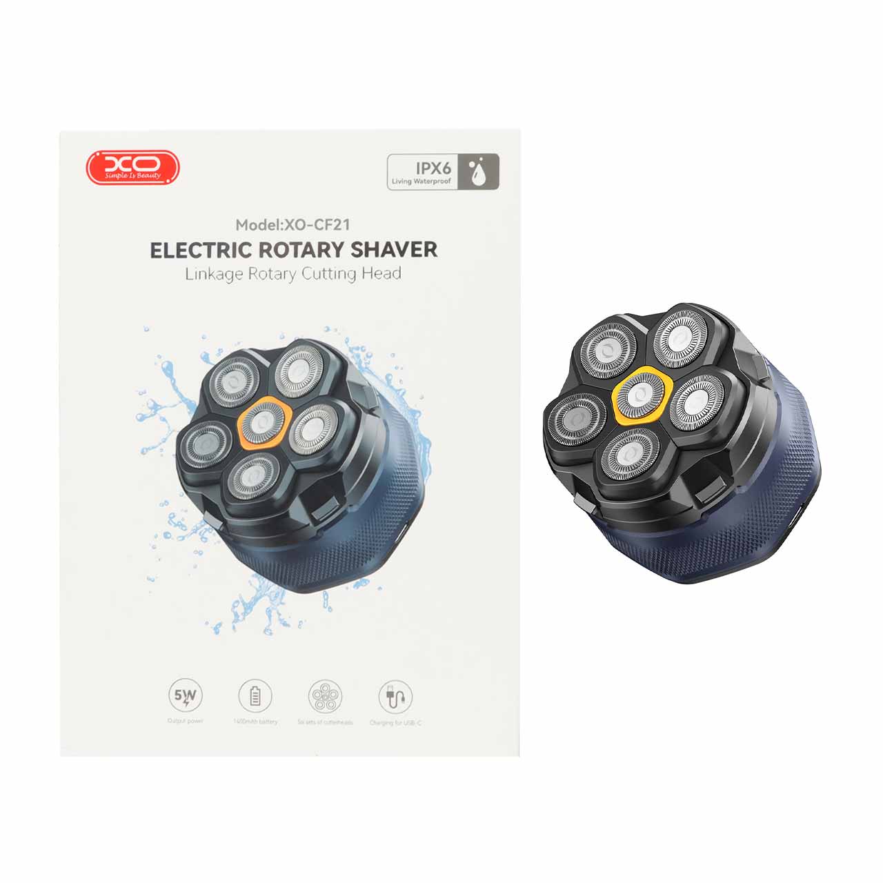 ماشین ریش تراش XO مدل XO-CF21 - سرمه ای